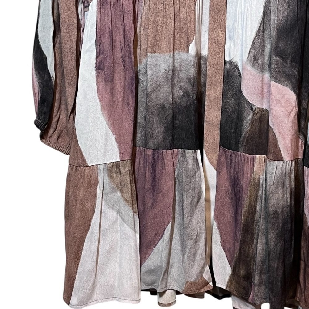 Aritzia Wilfred Barossa Watercolor Print Mini Dress Size S - Picture 7 of 16